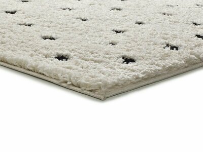 ALFOMBRA NÓRDICA DE PELO LARGO 80406 BLANCO