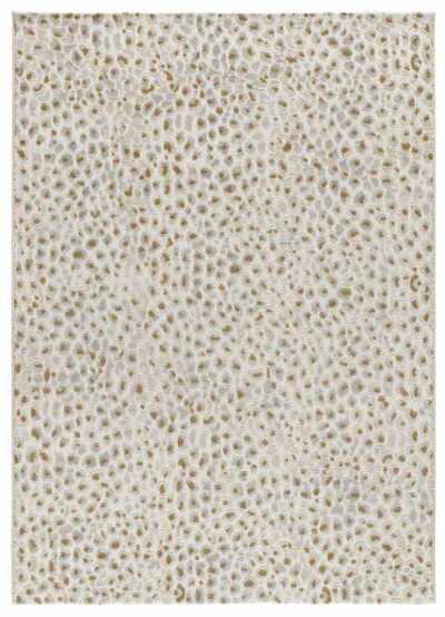 ALFOMBRA LEOPARDO RELIEVE 13001 PLATA