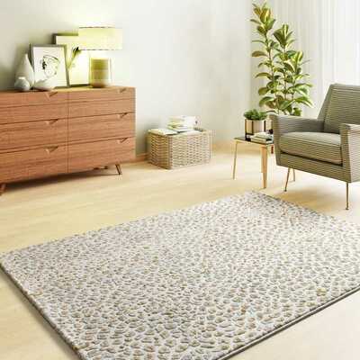 ALFOMBRA LEOPARDO RELIEVE 13001 PLATA