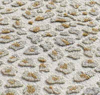 ALFOMBRA LEOPARDO RELIEVE 13001 PLATA