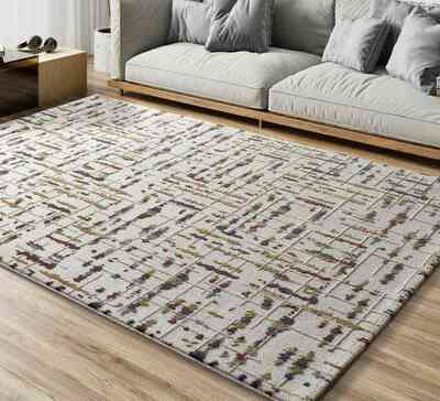 ALFOMBRA GEOMÉTRICA RELIEVE 12992 MULTICOLOR