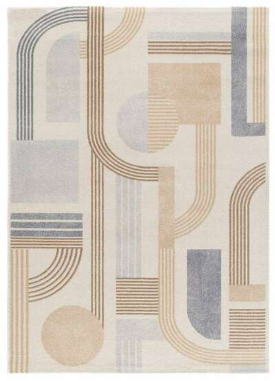 ALFOMBRA GEOMÉTRICA 13014 BEIGE