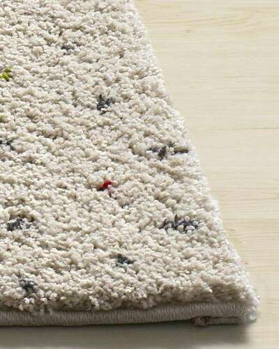 ALFOMBRA SHAGGY PUNTOS MULTICOLOR