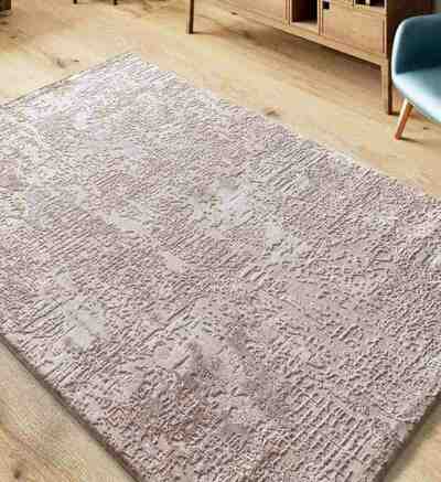 ALFOMBRA ABSTRACTA CON RELIEVE 5351 BEIGE