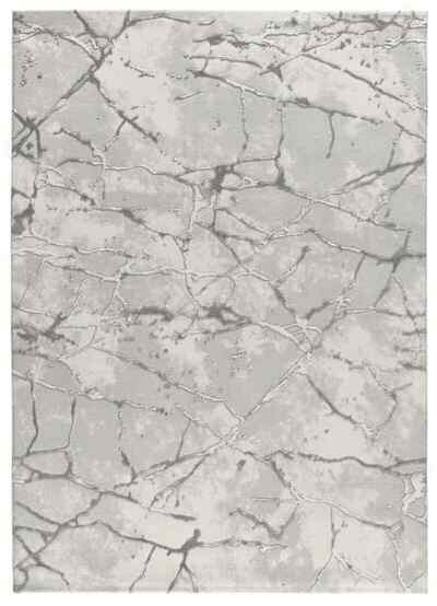 ALFOMBRA EFECTO MÁRMOL CON RELIEVE 35 GRIS