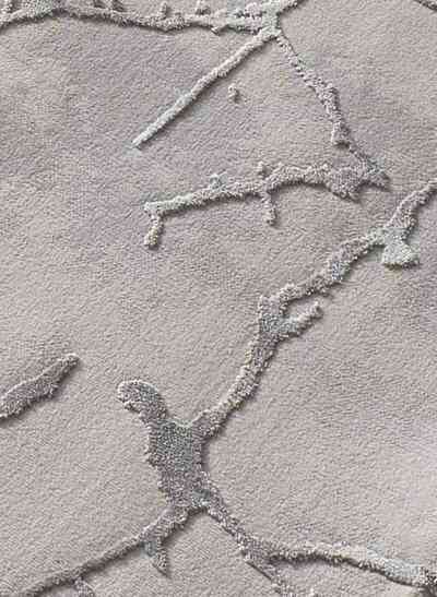 ALFOMBRA EFECTO MÁRMOL CON RELIEVE 35 GRIS