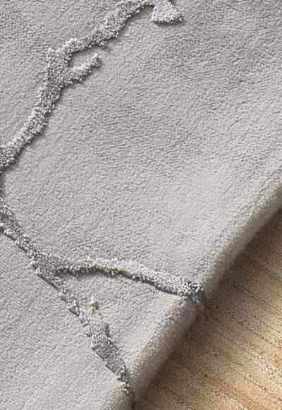 ALFOMBRA EFECTO MÁRMOL CON RELIEVE 35 GRIS