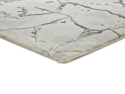 ALFOMBRA EFECTO MÁRMOL CON RELIEVE 35 GRIS