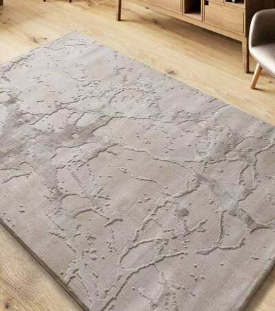 ALFOMBRA EFECTO MÁRMOL CON RELIEVE 4208 BEIGE