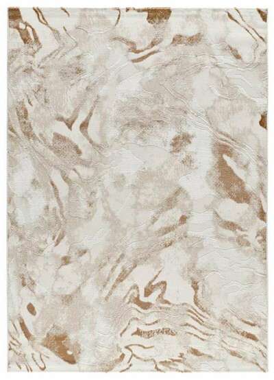 ALFOMBRA ABSTRACTA CON RELIEVE 5807 CALDERA