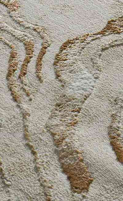 ALFOMBRA ABSTRACTA CON RELIEVE 5807 CALDERA