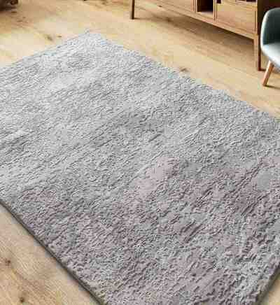 ALFOMBRA ABSTRACTA CON RELIEVE 4222 GRIS