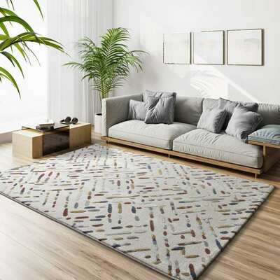 ALFOMBRA GEOMÉTRICA RELIEVE 12991 MULTICOLOR