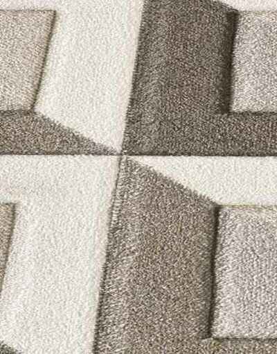 ALFOMBRA GEOMÉTRICA BADET 40504 MARRÓN