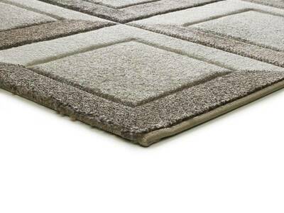 ALFOMBRA GEOMÉTRICA BADET 40504 MARRÓN