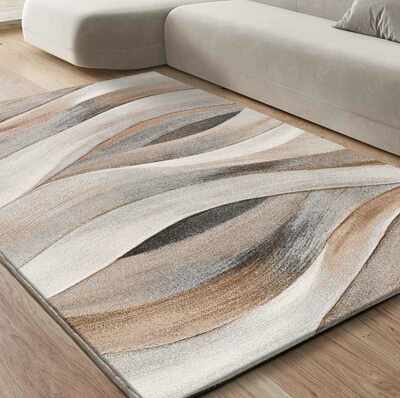 ALFOMBRA ABSTRACTA BADET 40126 BEIGE