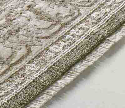 ALFOMBRA VINTAGE CON FLECOS ONA 52095 VERDE