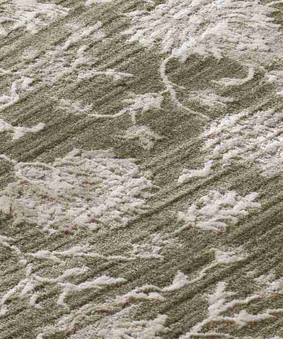 ALFOMBRA VINTAGE CON FLECOS ONA 52095 VERDE