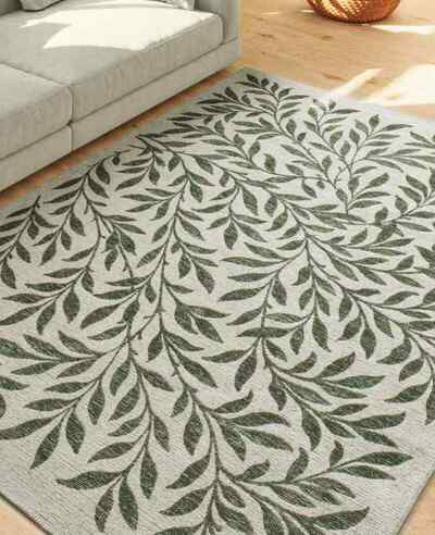 ALFOMBRA FLORAL PARA EXTERIOR LUA 3103 VERDE