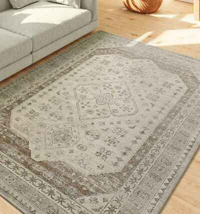 ALFOMBRA DE EXTERIOR EFECTO DESGASTADO LUA 3111 GRIS CALDERA