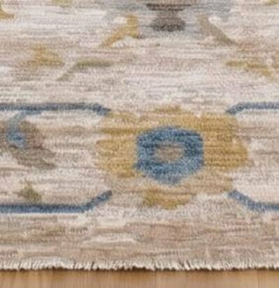 ALFOMBRA FLORAL 749 BEIGE