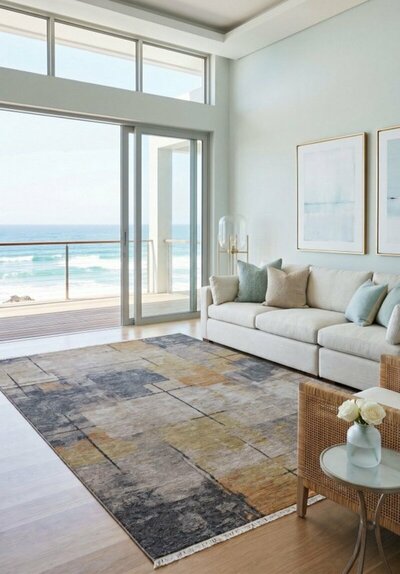 ALFOMBRA ABSTRACTA 762 BEIGE
