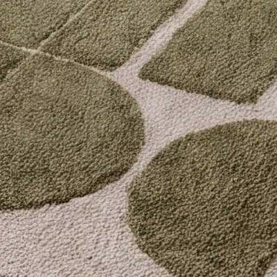 ALFOMBRA GEOMÉTRICA CON RELIEVE 2438 VERDE