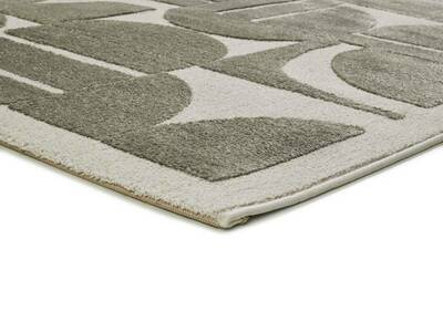 ALFOMBRA GEOMÉTRICA CON RELIEVE 2438 VERDE