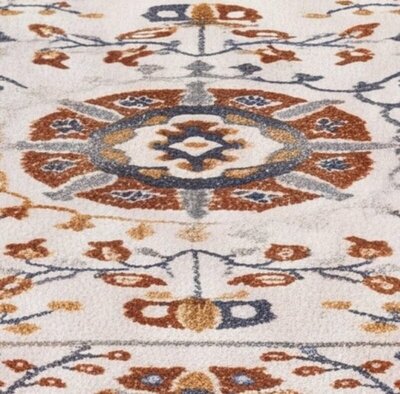 ALFOMBRA CLÁSICA CON MOTIVOS FLORALES 13026 MULTICOLOR