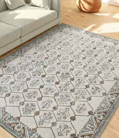 ALFOMBRA DE EXTERIOR CLÁSICA VINTAGE LUA 3108 AZUL