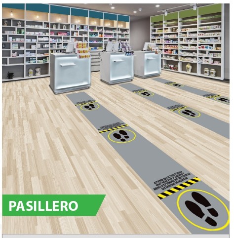 MOQUETA PARA COMERCIOS DE DISTANCIA DE SEGURIDAD