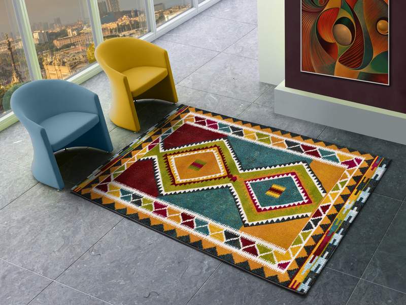 Alfombra Étnica Zaria 16499 Multicolor