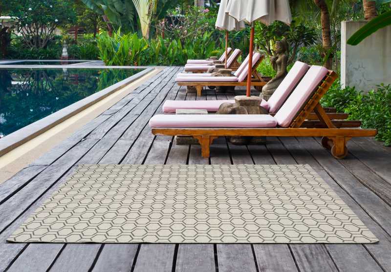 Alfombra Exterior Clhoe 20405 Plata.