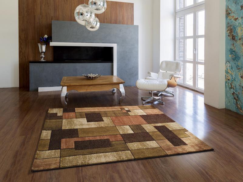 Alfombra Geométrica Multicolor