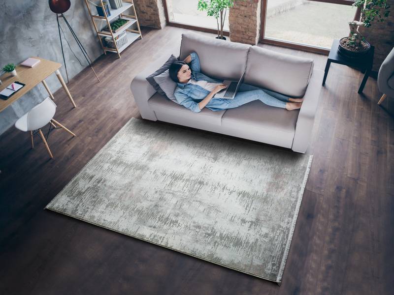 Comprar Alfombra Abstracta 23611 Plata