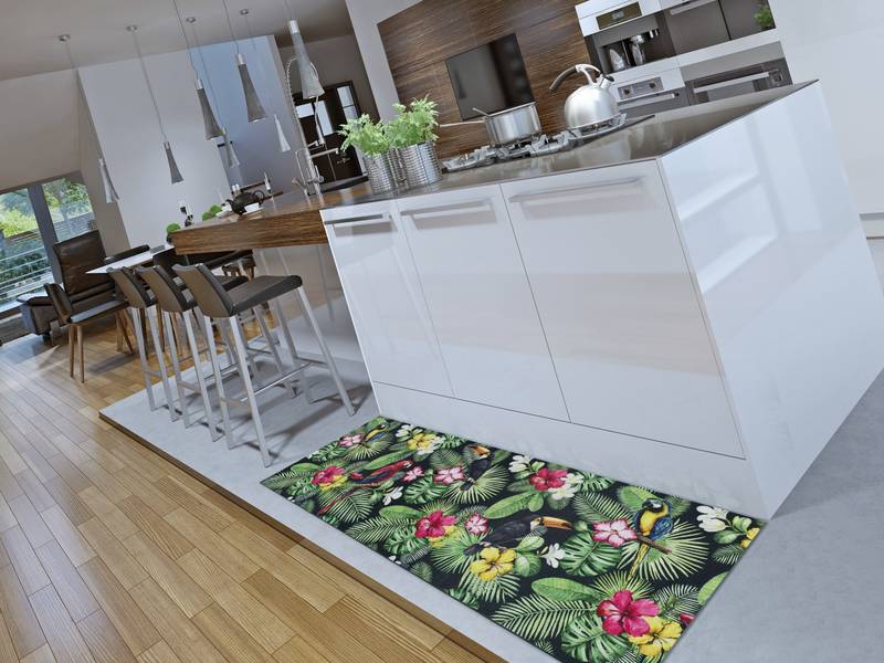 Alfombra de Cocina Tropical