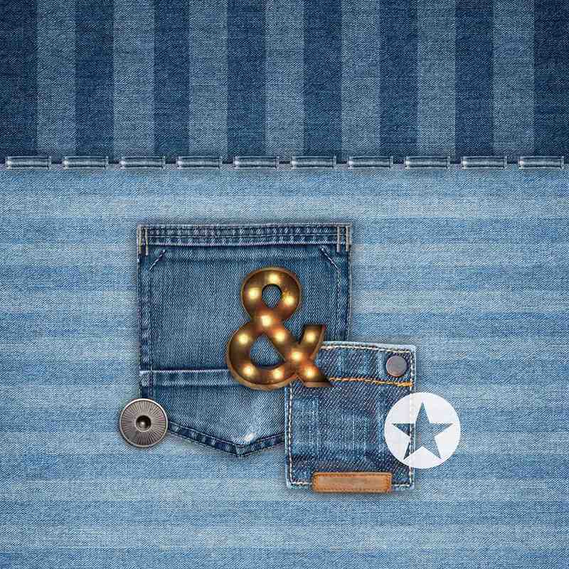 Cojín relleno de 60x60 100% algodón modelo jeans-1