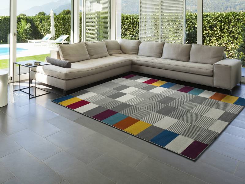 Alfombra de Cuadros Multicolor Fántasy 21244