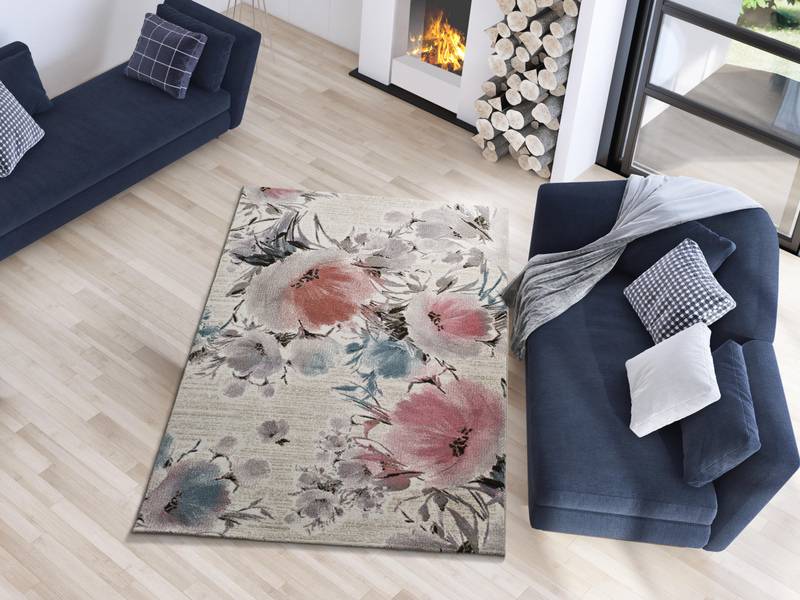 Alfombra Flores Grandes Bukit 16407