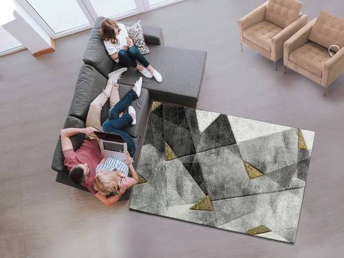 ALFOMBRA GEOMÉTRICA EN RELIEVE 24112