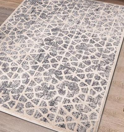 ALFOMBRA GEOMÉTRICA EN RELIEVE 1271 BEIGE