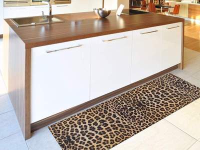 ALFOMBRA DE COCINA LEOPARDO