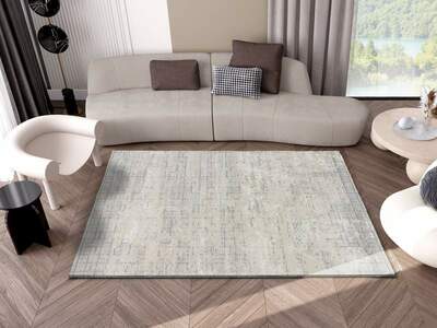 ALFOMBRA ABSTRACTA RELIEVE 12511 CREMA