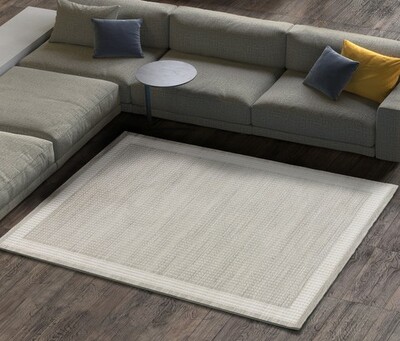 ALFOMBRA ABSTRACTA RELIEVE 12508 CREMA