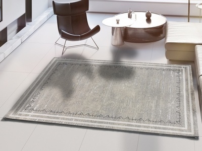 ALFOMBRA ÉTNICA RELIEVE 12507 GRIS