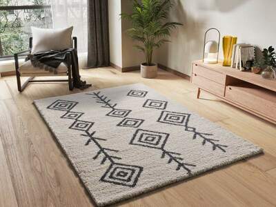ALFOMBRA ÉTNICA 8764 BLANCO