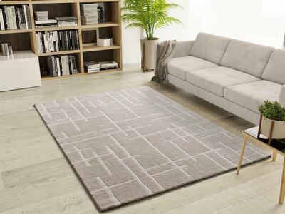 ALFOMBRA NÓRDICA EN RELIEVE 77301 BEIGE