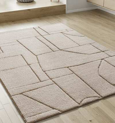 ALFOMBRA NÓRDICA EN RELIEVE DIENA 40406 BLANCO