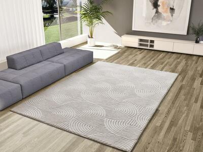 ALFOMBRA NÓRDICA EN RELIEVE 23040 CREMA