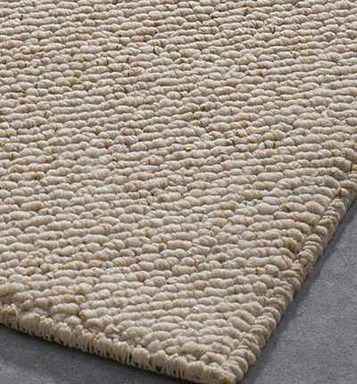 ALFOMBRA BLANCA LAVABLE TEJIDO BUCLE